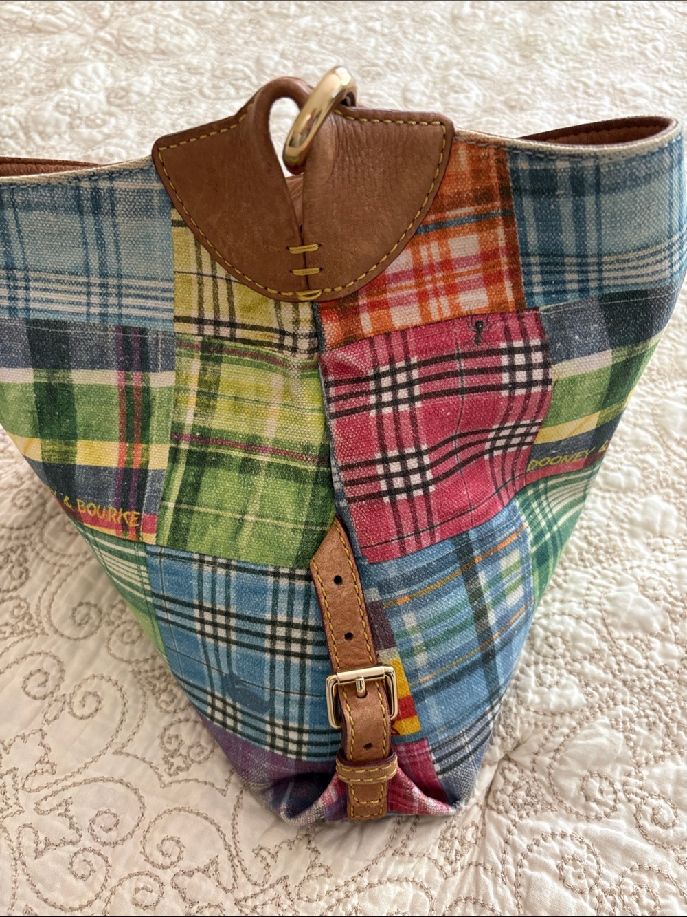 DOONEY & BOURKE Patchwork Plaid Purse - Picture 4 of 15